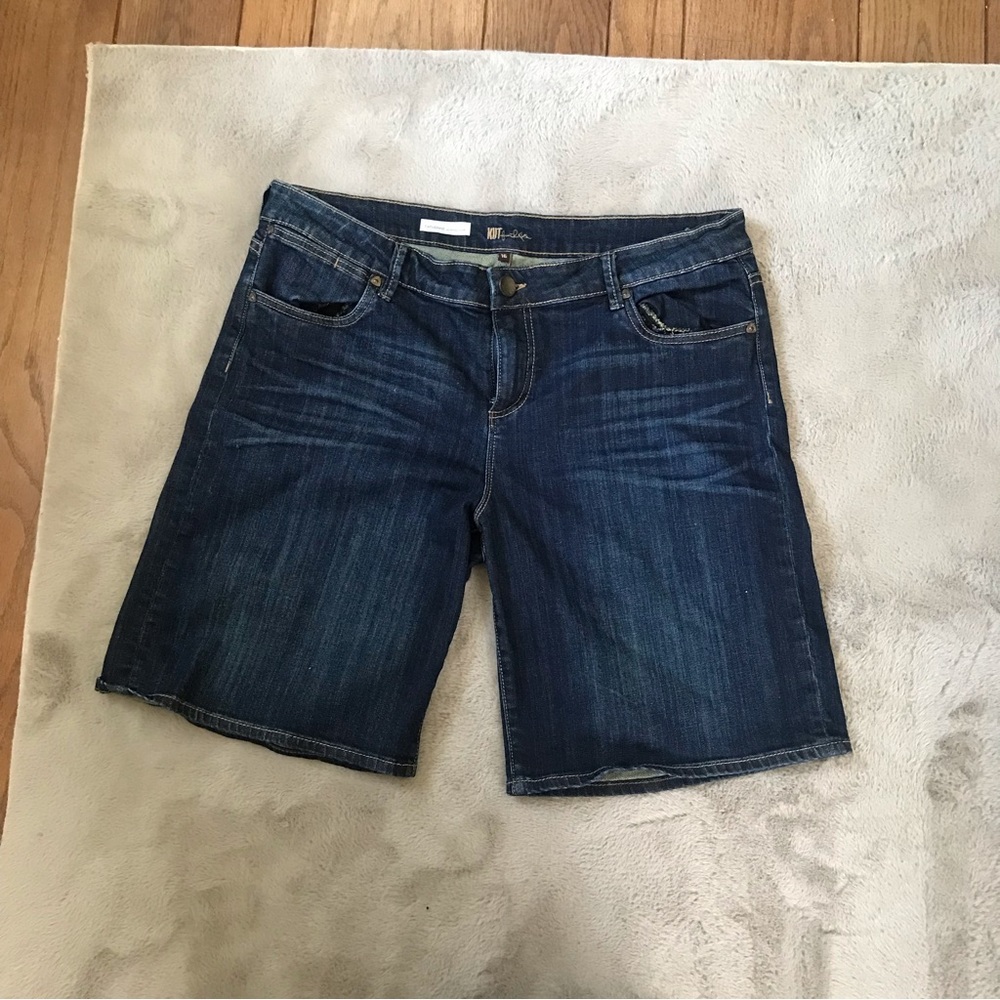 Longish jean shorts size 16 dark wash